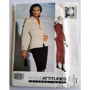 Uncut Vogue Sewing Pattern 1048 Misses' Jacket and Skirt